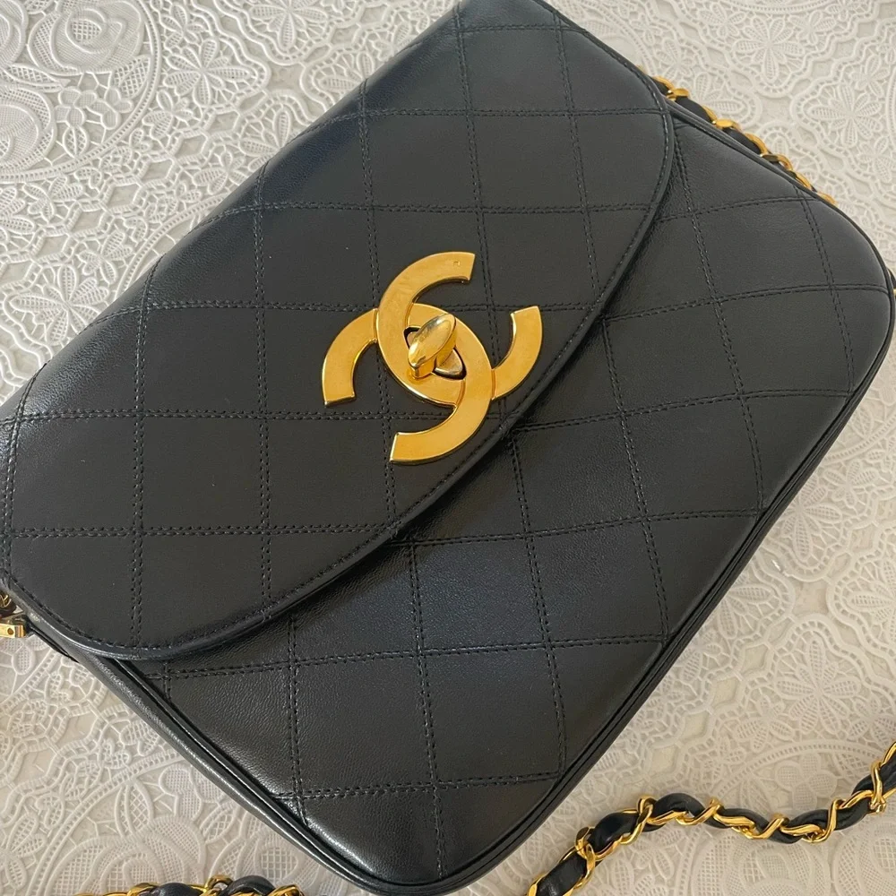 SOLD Chanel XL CC Single Flap Bag Vintage - Picture 4 of 14